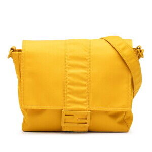 FENDI Yellow Messenger Shoulder Bag